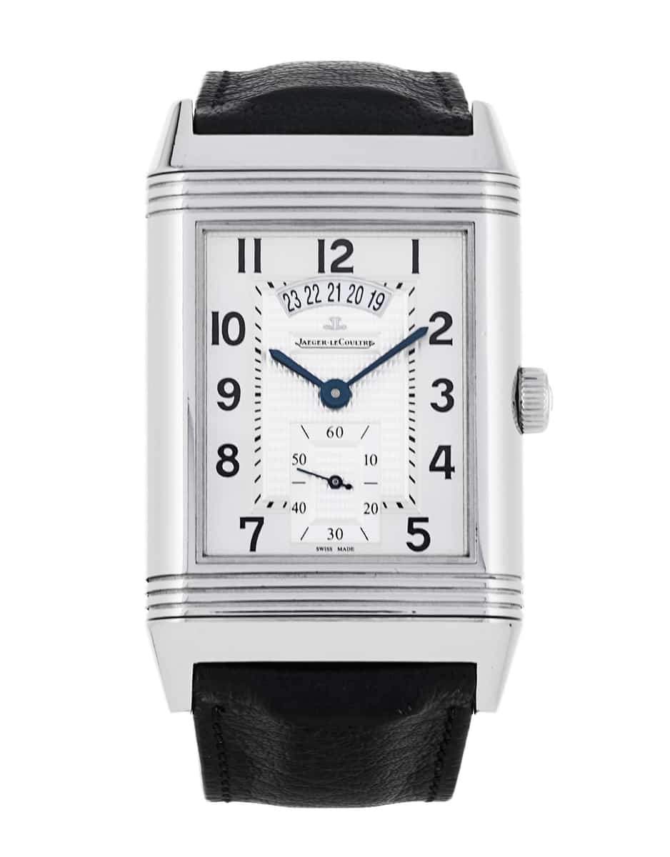 Jaeger LeCoultre Grande Reverso Duoface Silver Arabic Dial